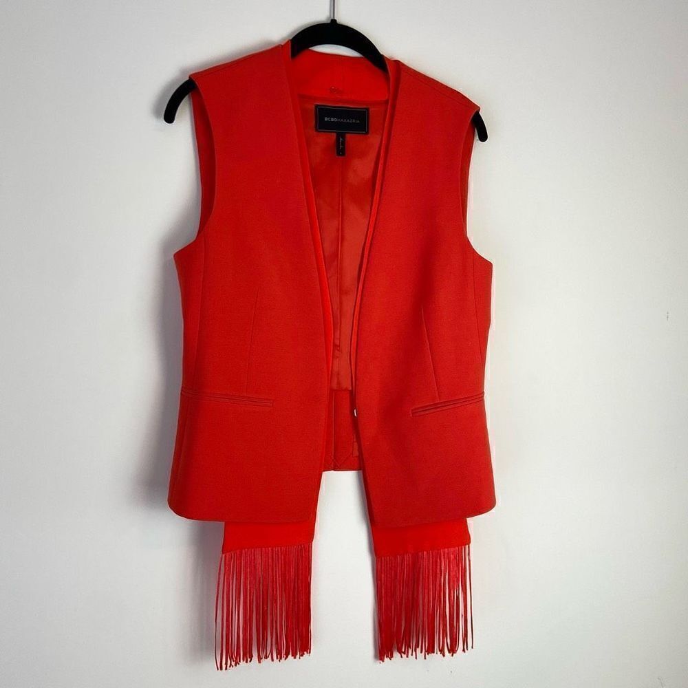 NWOT BCBG MaxAzria Jared Vest with Removable Scarf SZ S